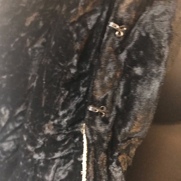 Vintage 80’s Partique New York Crushed Velvet Embroidered - Jewels Jacket Sz S - Picture 7 of 9